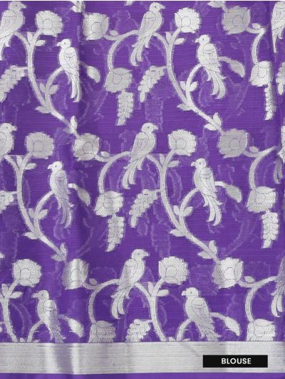 GraceCharm Manipuri Cotton Small Butta with Contrast Border Saree