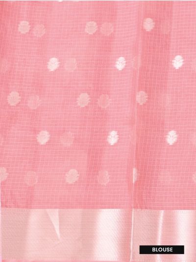 GraceCharm Manipuri Cotton Bird Butta with Geometric Pallu Saree