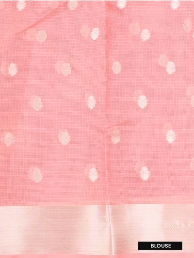 GraceCharm Manipuri Cotton Twin Bird Butta with Geometric Pallu Saree