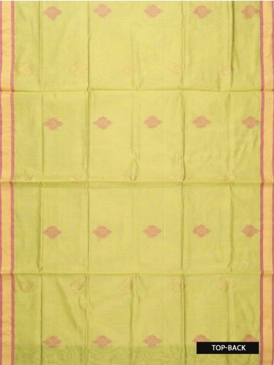 Graceful Essence Timeless Classic Olive Green Kora Silk Cotton Dress Material