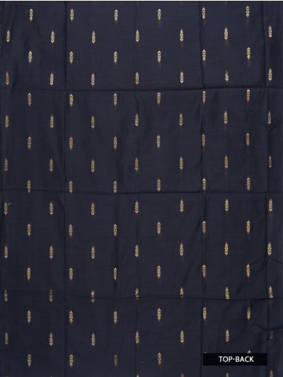 Graceful Essence Geometric Butta with Raw Silk Floral Dupatta Dress Material