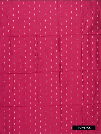 Graceful Essence Geometric Butta with Raw Silk Magenta Floral Dupatta Dress Material