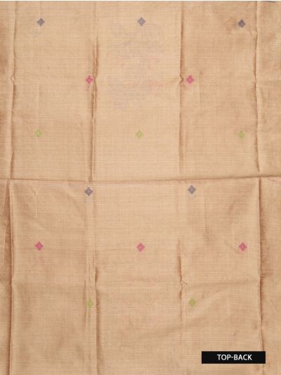 Graceful Essence Timeless Classic Camel Brown Semi Tussar Silk Dress Material
