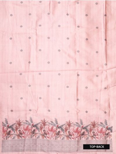 Graceful Essence Timeless Classic Dusty Rose Semi Tussar Silk Dress Material