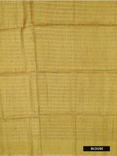 Gracecharm Semi Dupion Chain Stripe  Multi Design with Border Saree