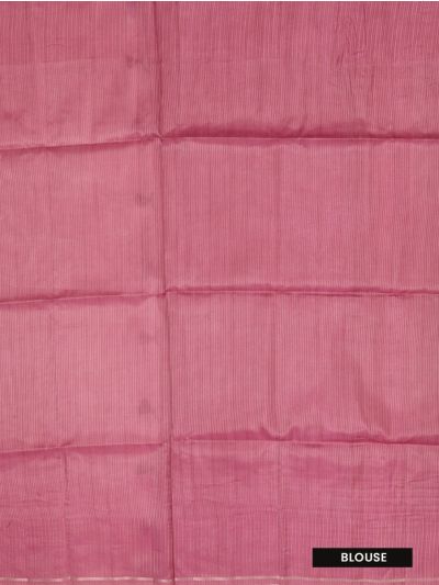 Gracecharm Semi Dupion Chain Stripe Multi Color Design with Border Saree
