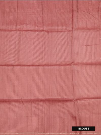 Gracecharm Semi Dupion Multi Chain Stripe Design with Border Saree
