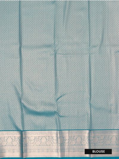 Gracecharm Gift Art Silk Floral Butta Checks Pastel Peach with Zari Pallu Border Saree