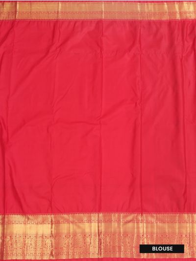 Gracecharm Gift Art Silk Floral Butta Checks Cerulean Blue with Zari Pallu Border Saree
