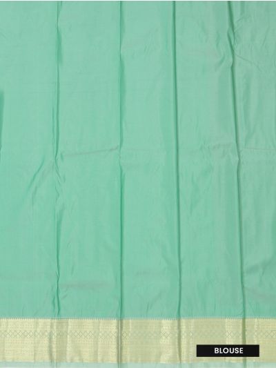 Gracecharm Gift Art Light Pink Silk Floral Butta Checks with Zari Pallu Border Saree