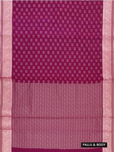 Gracecharm Kora Silk Cotton Butta with Border Saree