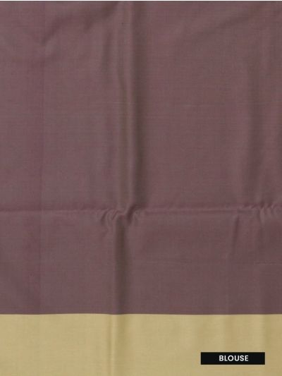 Gracecharm Art Soft Silk Deep Wine Zari Butta Contrast Border Saree