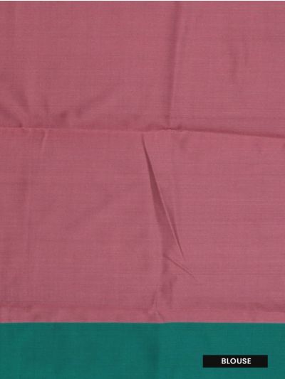 Gracecharm Art Soft Silk Dusty Rose Ornamental Butta Contrast Border Saree