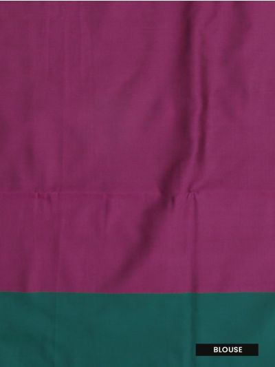 Gracecharm Art Soft Silk Wine Ornamental Zari Butta Contrast Border Saree
