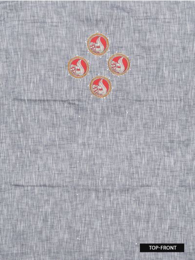 Graceful Cotton Printed Kalamkari Peacock Motifs Dress Material