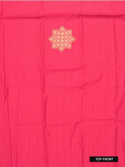 Graceful Cotton Mix Star Mandala Patch Decorated Dress Material
