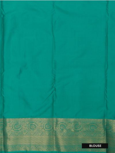 GraceCharm Art Silk Floral Chevron with Floral Scroll Border Saree