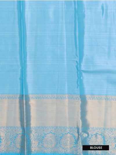 GraceCharm Art Silk Floral Jaal with Diamond Lattice Pallu Saree