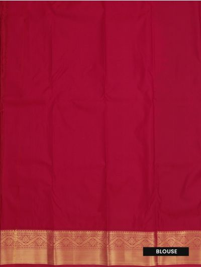 Gracecharm Gift Art Silk Royal Blue Floral Jacquard Pallu Saree