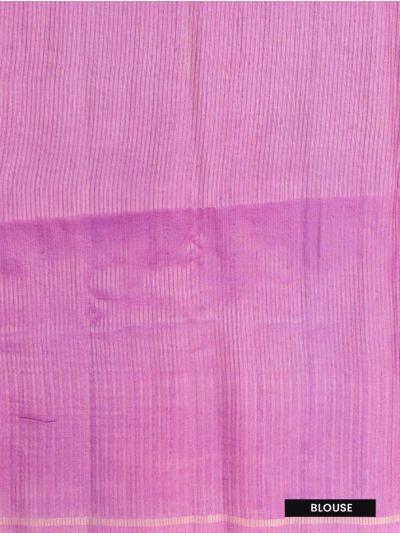 GraceCharm Semi Dupion Fine Striped Body with Multi-Line Striped Pallu Saree