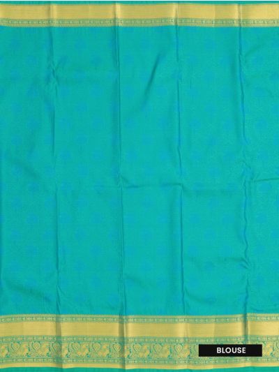 Gracecharm Gift Art Silk Continuous Floral and Paisley pattern Saree