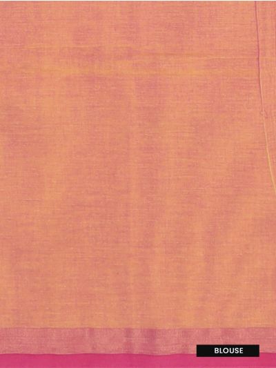GraceCharm Kovai Cotton Ginkgo Leaf Buta with Geometric Pallu Saree