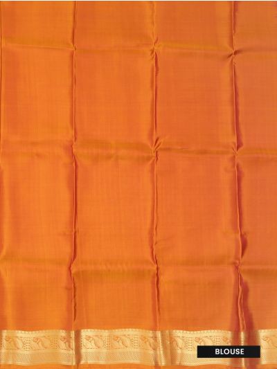 Gracecharm Pure Silk vertical stripes Gold Metallic Zari Thread Saree