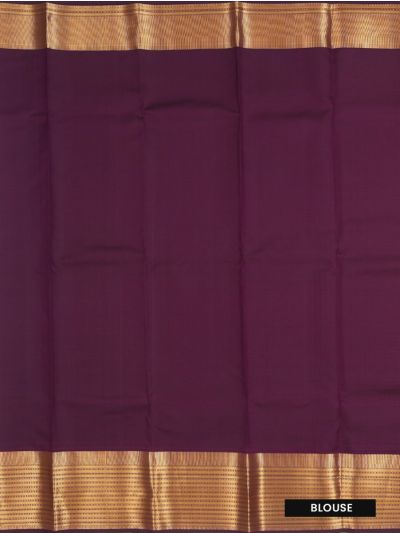 Gracecharm Pure Silk Checks Grid Pattern Structural Pallu Saree
