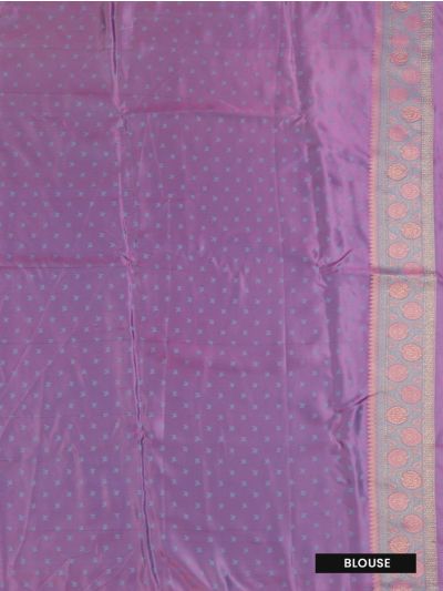BlossomEase Semi Banarasi Traditional Bird And Floral Motifs Saree