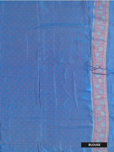 BlossomEase Semi Banarasi Traditional Bird And Floral Motifs Saree