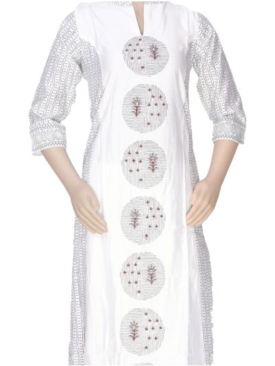Graceful Muse Readymade Circular Floral Motif Printed Salwar Kameez