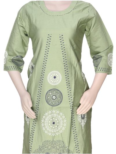 Graceful Muse Readymade Mandala Printed with Floral Dupatta Salwar Kameez