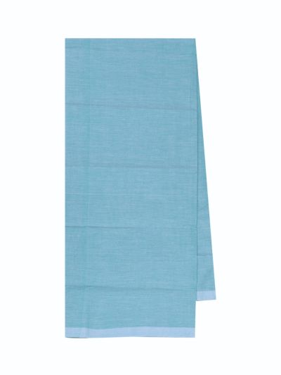 Traditional Men's Premium Plain light blue Cotton lungi