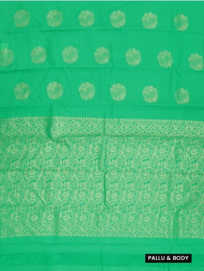 Gracecharm Art Soft Silk Floral Butta with Floral Jaal Pallu Saree