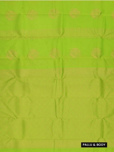 Gracecharm Art Soft Silk Floral Scroll with Floral Zari Pallu Saree