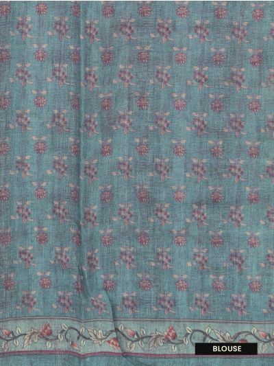 GraceCharm Semi Jute Multicolour Stripes with Ornamental Bird Motif Pallu Saree