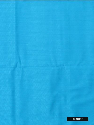 Gracecharm Sky Blue Art Soft Silk Floral Butta Saree