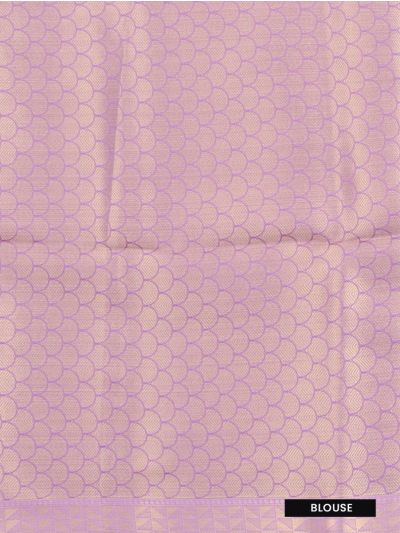Gracecharm Fancy Semi Tissue Zig Zag Pattern Zari Pallu Saree
