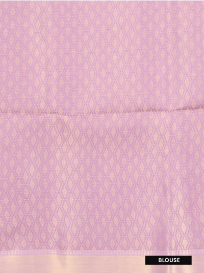 Gracecharm Fancy Semi Tissue Leaf Shaped Horizontal Pallu Saree
