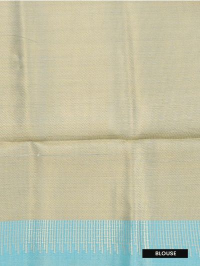 Gracecharm Fancy Semi Tissue Geometric Patterns Zari Floral Saree
