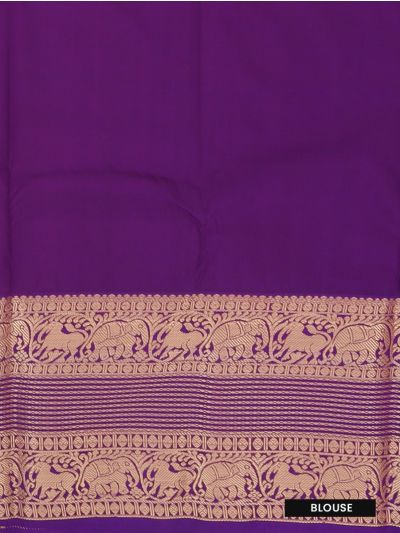 GraceCharm Art Silk Peacock Butta with Diamond Brocade Pallu Saree
