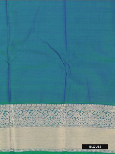 GraceCharm Art Silk Coral Red Gold Butta with Diamond Brocade Pallu Saree