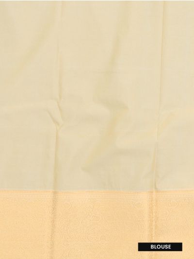 GraceCharm Art Silk Checked Butta with Contrast Border Saree