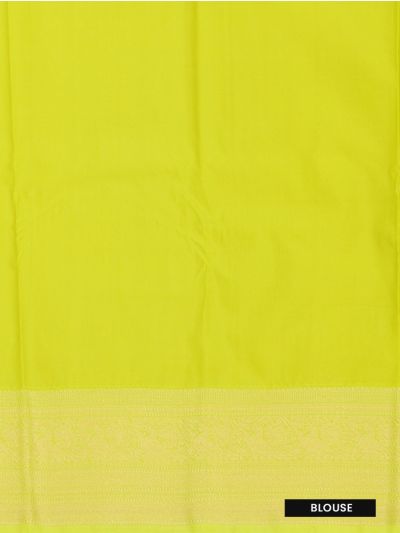 GraceCharm Art Silk Striped Butta with Medallion Pallu Saree