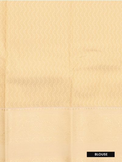GraceCharm Art Silk Stripe Butta with Zigzag Wave Pallu Saree