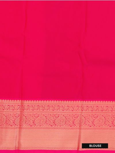 GraceCharm Art Silk Floral Butta with Contrast Border Saree