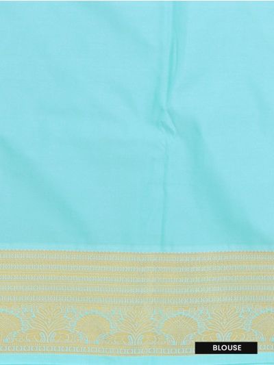 GraceCharm Art Silk Red Mango Paisley Butta Zari Border Saree