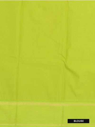 GraceCharm Art Silk Coral Red Mango Paisley Butta with Contrast Border Saree