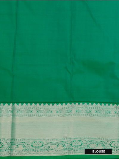 GraceCharm Art Silk Lavender Pink Butta with Sea Green Zari Border Saree