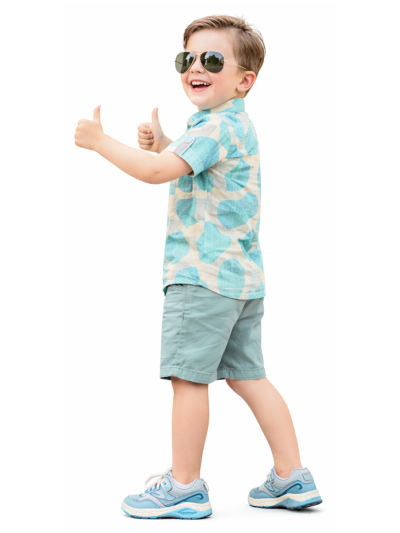 Graceful Essence Boys Trendy Cotton Printed Shirt and Shorts Set